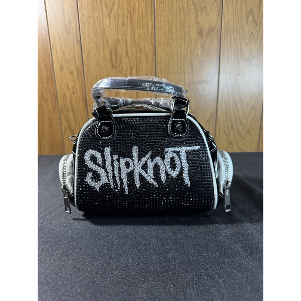 New SEALED Dolls Kill x Slipknot Bling Bowler Bag Rhinestones‎
